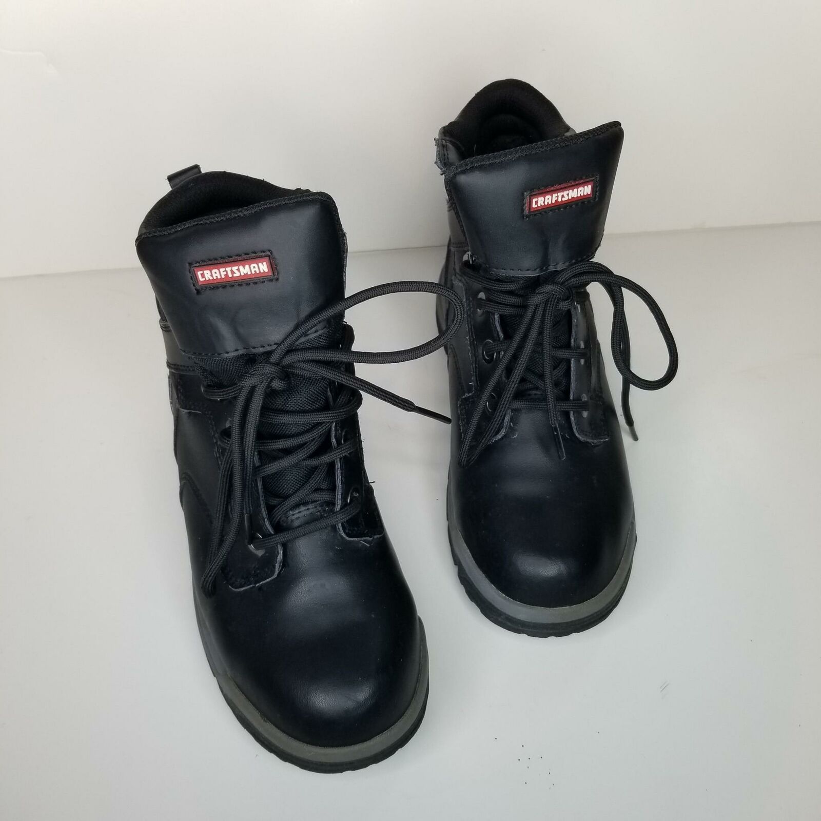 Craftsman Mens Shoes SZ 7 Black Boots Steel Toe Oil W… - Gem