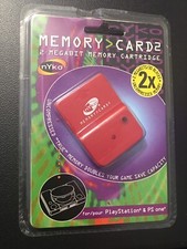 PlayStation or PS One NEW Memory Card NYKO Card2 2 Megabit