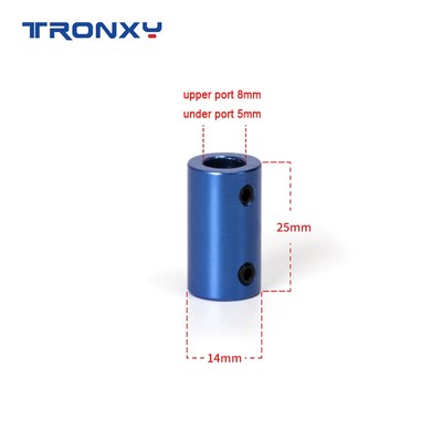 3D Printer Part Aluminum Coupling DIY Motor Screw Rod Inner Diameter 5 / 8MM