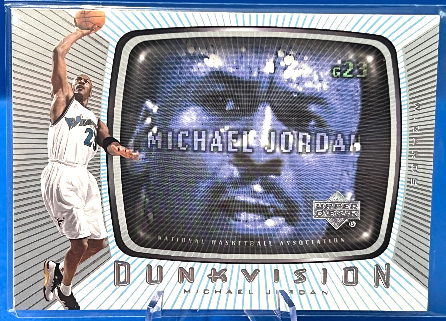 Michael Jordan 2002 Upper Deck "Dunkvision" #DV1 HOF Wizards