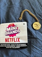 Mini Brands Netfix Legendary Gold Witcher Medallion