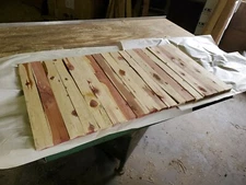 18 Pieces of Aromatic Eastern Red Cedar Boards 1/2" x 2 1/2" x 23 1/2" long 