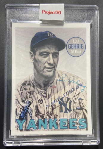 2021 TOPPS PROJECT 70 # 70 LOU GEHRIG New York Yankees Lauren Taylor