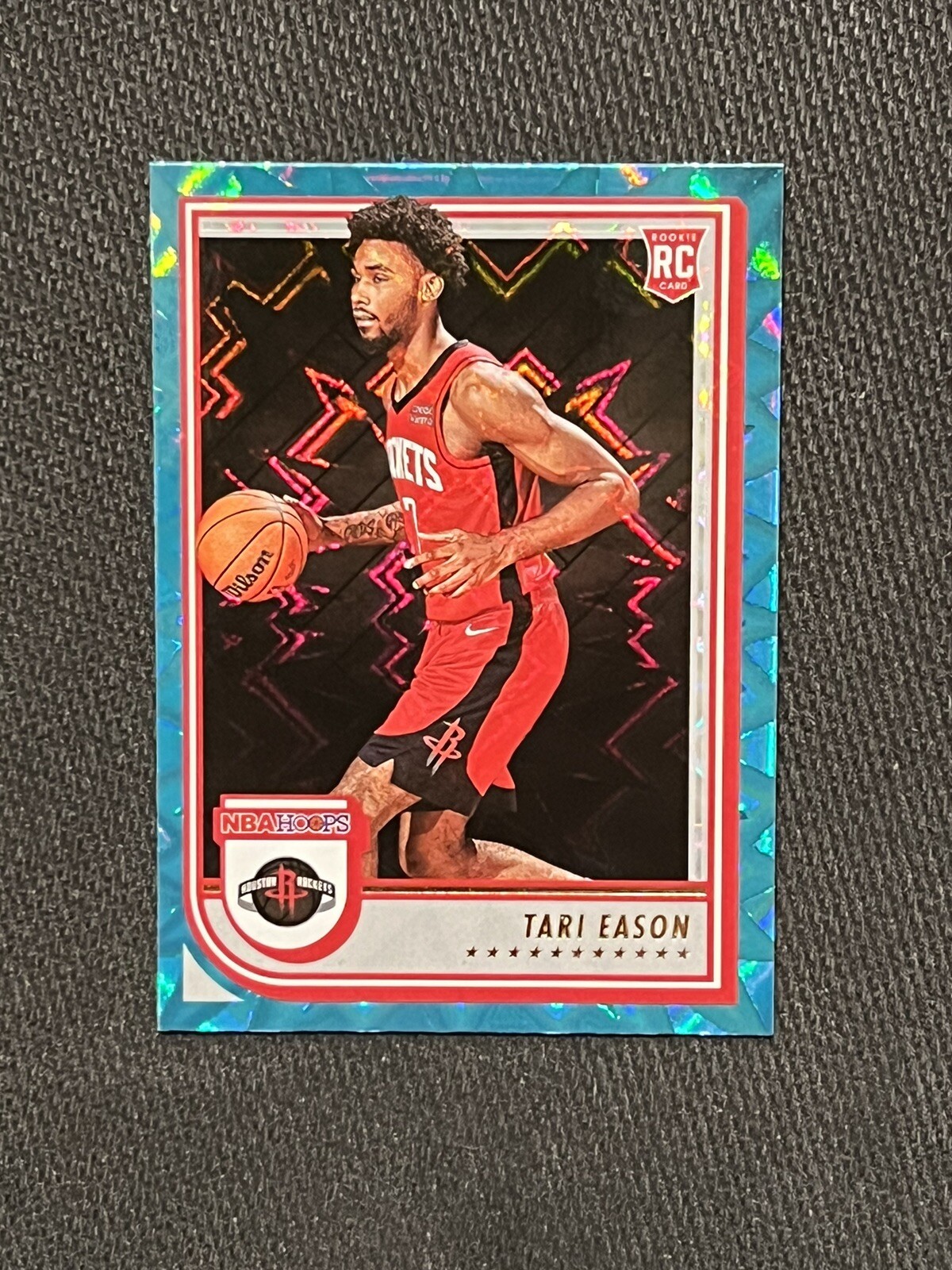 TARI EASON 2022-23 Panini NBA Hoops TEAL EXPLOSION HOLO SP Rookie Rare RC #247