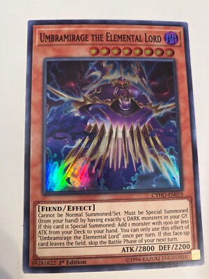 yugioh elemental lord cards Umbramirage the - CYHO-EN019 - Super Rare trading and collectible card game (TCG/CCG) 2 Umbramirage the elemental lord
