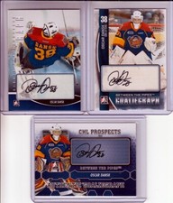 OSCAR DANSK In The Game THREE CARDS LOT Autographs