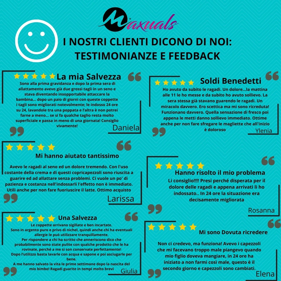 Coppette Argento capezzoli paracapezzoli in Argento puro cura naturale ragadi - Immagine 4 di 4