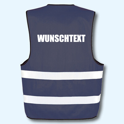 Warnweste Sicherheitsweste Weste bedruckt Wunschtext Ordner Security Crew JGA