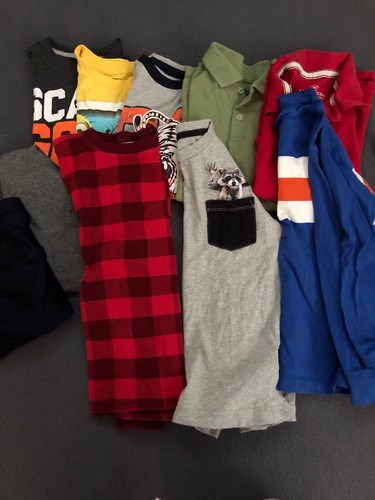 Boys Size Lot 10 Piece Mixed Tee Shirts Long/short Sleeve Champion Shorts SZ 6-7 - Picture 6 of 8