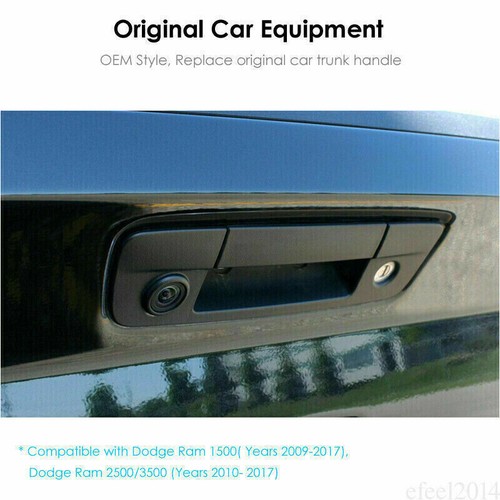 Handle Backup Rear view Camera 4.3 Mirror Monitor For Dodge Ram 1500 2009-2017 - Picture 5 of 12