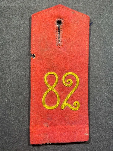 WW1 WWI Imperial German Army Military Red Tunic Shoulder Board Infantry Rgt 82