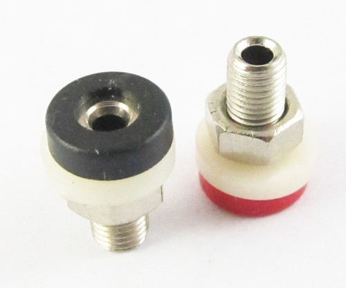 2 piezas 2 colores cobre 2 mm mini jack plátano hembra poste de unión R/B - Imagen 3 de 5