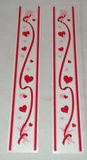 Vintage 1997 VALENTINE'S DAY CUPID HEART MRS. Grossman's Design Lines Stickers