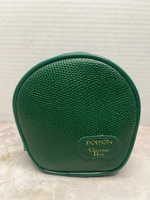 Beau sac de voyage vintage Christian Dior poison vert