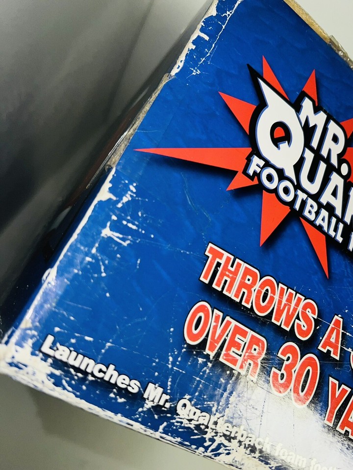 Mr. Quarterback Football Passing Machine, New In Box Vintage Rare Htf