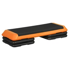 42.5inch Aerobic Step Platform Stepper Adjustable 4-6-8" Exercise Fitness Orange