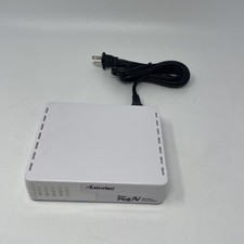 Actiontec Mega Plug AV 200Mbps 4-Port Switch PowerLine Ethernet Adapter