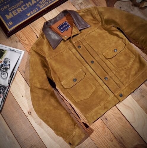 Giacca Biker Stile RRL - Vintage Distintiva Patina Non RRL. - Foto 3 di 21