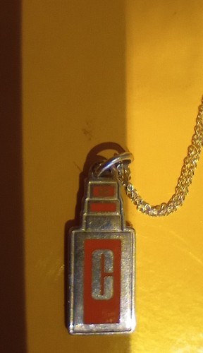 Sterling Silver Tiffany & Co. Orange Bottle Clinique Pendant Plus Chain w Logo - Picture 4 of 9
