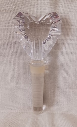 Tapón de botella de vino de cristal de plomo austriaco Mikasa Venus CORAZÓN nueva idea de regalo - Imagen 3 de 8