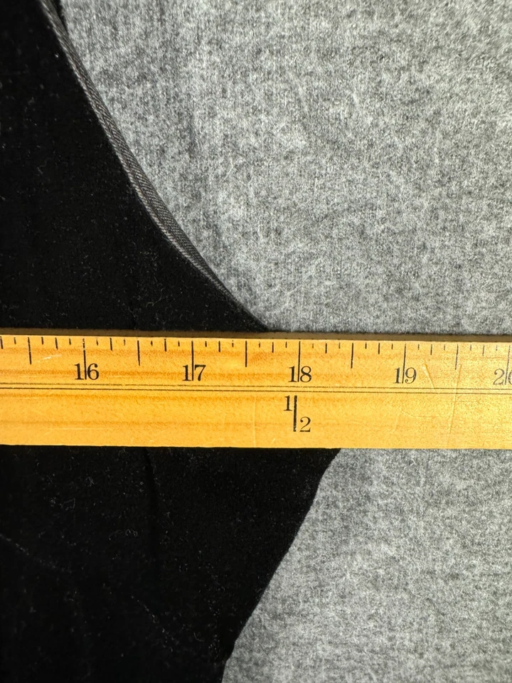 Vintage Robbie Bee Velvet Maxi Dress Womens 10 Black Low Back - Image 4 of 4