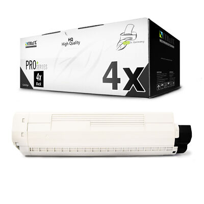 4x Toner for OKI MC 853 873 like 45862840 Black