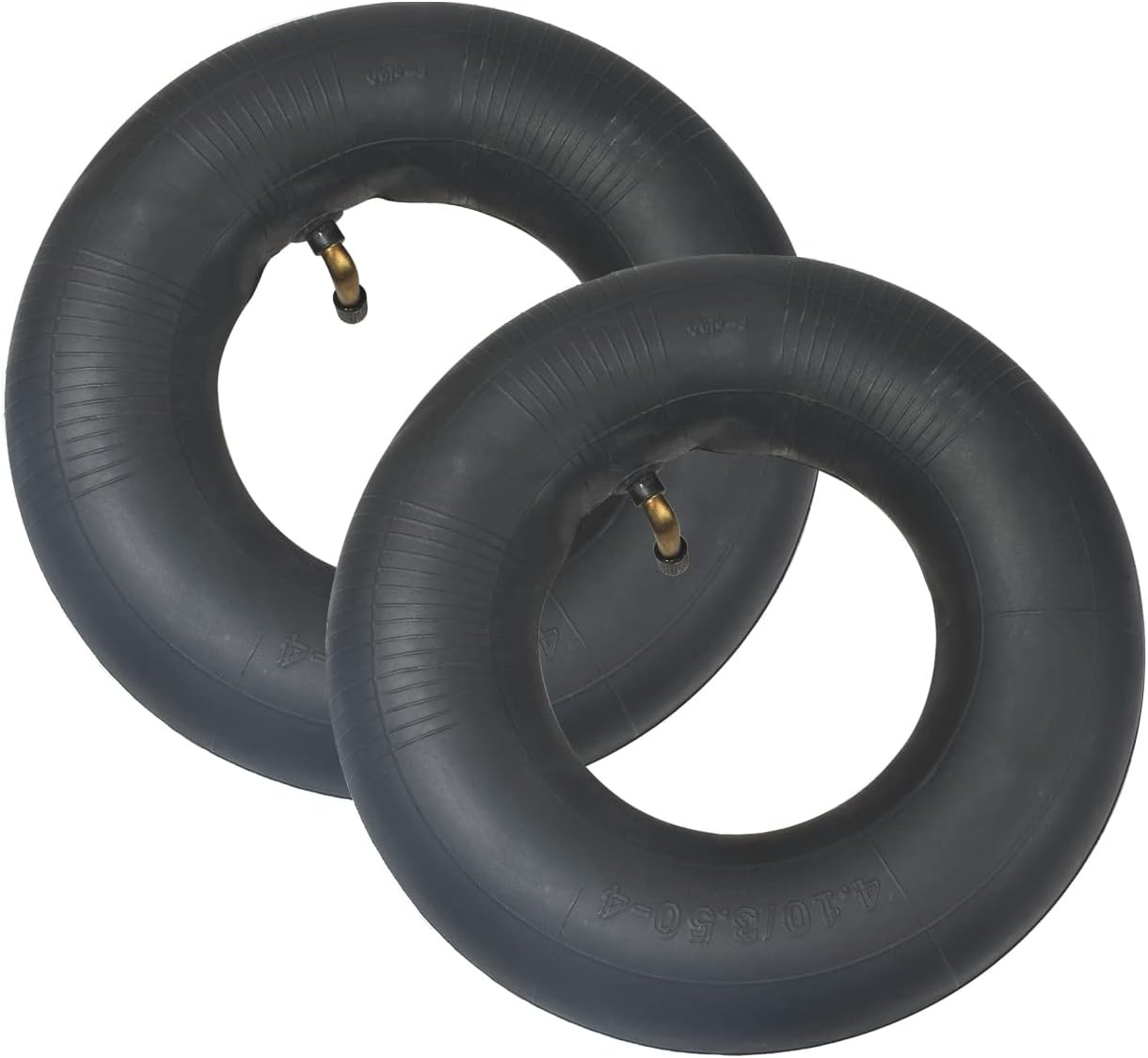 4.10/3.50-4 Heavy Duty Replacement Inner Tube with TR-87 Bent Valve Stem (2-Pack