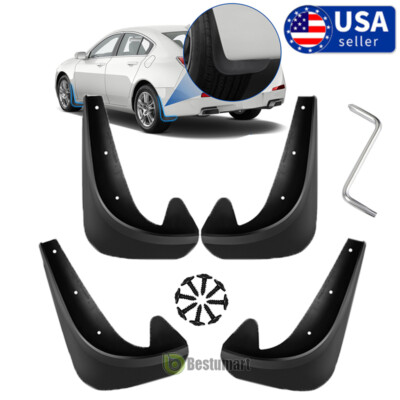 4 Parafanghi Auto Universali MUCH – Kit Parafanghi Anteriori E Posteriori In EAV – Nero
