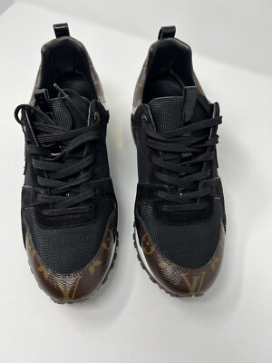 100% AUTHENTIC LOUIS VUITTON RUN AWAY SNEAKER 1A3CWB BLACK UNISEX