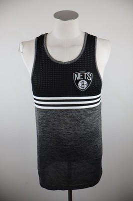 ADIDAS NETS BASKETBALL JERSEY TANK TOP MEN M MAN T-SHIRT CASUAL VINTAGE POLYESTER