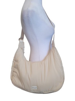 Wilo The Label Active Crescent shoulder bag in cream