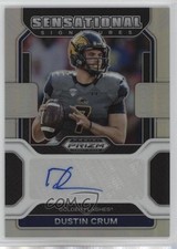 2023 Panini Chronicles Draft Picks Silver Prizm Dustin Crum #SS-DCR Auto 1cx3