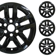 18" Gloss Black Wheel Skin Set Made for Chevrolet Silverado 1500 LT (2019-22)