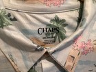 Chaps Golf Men’s Tropical Palms Sky Blue Polo Shirt! SZ 3XL So Nice — photo 3