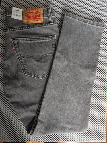 Levi's Performance 511 Slim Flex Grey Jeans 31 x 30 NEW UNWORN w/ Tags