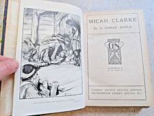 CONAN DOYLE MICAH CLARKE ILLUS & ROBBERY UNDER ARMS Goldfields Australia 1903