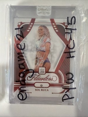 2024 Panini Flawless WWE - Sol Ruca - Diamond Gem Red /15