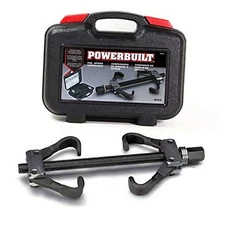 Powerbuilt Strut Coil Spring Compressor Tool Kit, Compress, Remove and Install 