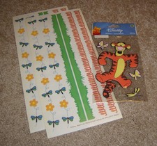 Sandylion Disney Sticker w/ Two Sheets of Coordinating Borders-Tigger.  HTF