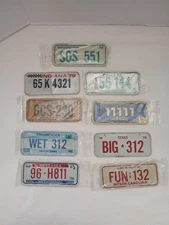Lof of Mini Cereal License Plates 1979