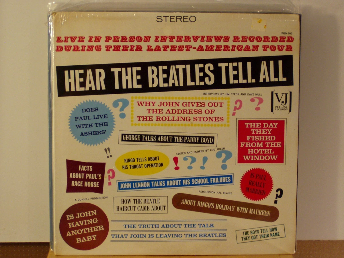 超レア✨HEAR THE BEATLES TELL ALL 形状レコード The Beatles – Hear The Beatles Tell All – Vinyl (7