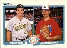 Scott Hemond/Mark Gardner 1990 Fleer Major League Prospects Rookie Card #646. rookie card picture