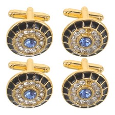 2 Pairs Men's Cuff Pins Tuxedo Buttons for Dress Studs Shirts Mens