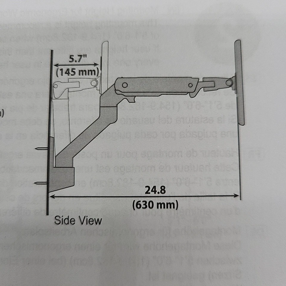Ergotron HX VHD Premium Heavy Duty - Plastikdeckel Wanderhalterung beschädigt - Bild 3 von 4