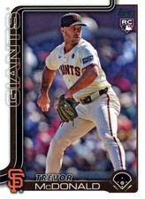 2025 Topps #357 Trevor McDonald San Francisco Giants Rookie Card RC