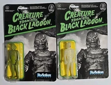 Universal Monsters Super 7 Creature Black Lagoon FIGURE LOT REGULAR + GLOW MOC