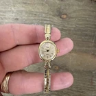 Timex Watch Womens Small Gold Tone Quartz Expansion Bracelet Band Vintage Ladies