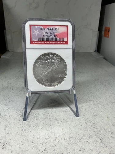 2014 US Silver Eagle $1 NGC MS69 (Milk Spots) Spot Silver pricing.