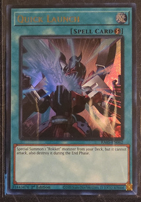 Quick Launch (Ultra Rare) Ultra Rare Rarity Collection 5 RA05-EN062 NM 1st Ed