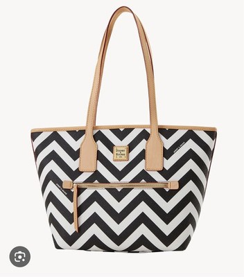 NEW DOONEY BOURKE CHEVRON SMALL TOTE COLOR FUCHSIA, RED OR BLACK